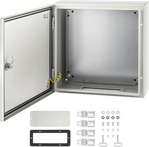 VEVOR 16x16x6'' Carbon Steel Electrical Enclosure Wall Mount Junction Box Ip65