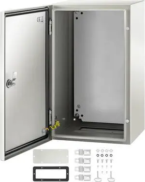 VEVOR 20x12x10'' Carbon Steel Electrical Enclosure Wall Mount Junction Box Ip65