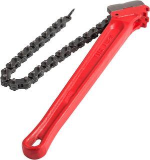 Pipe Wrench Ratchet Chain Wrench 36" Handle With 30" Chain Up To 7.5" Pipe