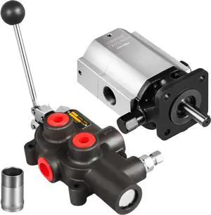 VEVOR Hydraulic Log Splitter Kit,16 Gpm 2 Stage Pump &25 Gpm Auto Control Detent Valve