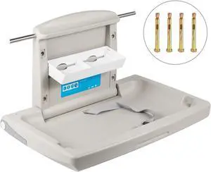 VEVOR Baby Changing Station Commercial Wall Mounted Diaper Changing Table Fold Down