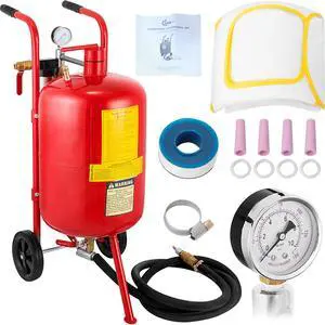 VEVOR 10 Gallon Sandblaster Portable Air Sand Blaster Media Abrasive 65-125 Psi