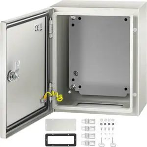 VEVOR Steel Electrical Box Electrical Enclosure Box 12x10x6'' Carbon Steel Ip65