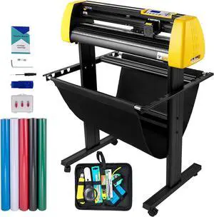 VEVOR 34" Vinyl Cutter/plotter Sign Cutting Machine Software 3 Blades Lcd Screen
