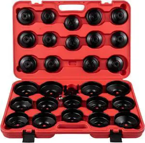 VEVOR Oil Filter Socket Set Cup Socket Tool Set 7 PCS Oil Filter Cap Wrench