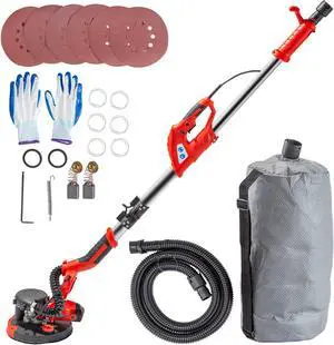 Drywall Sander 850w Folding Handle Variable Speed Sanding Pad W/ Vacuum Bag