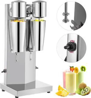 VEVOR 180w Commercial Electric Milkshake Maker Drink Mixer Shake Machine Smoothie Milk