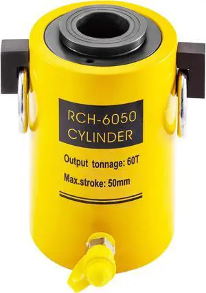 VEVOR Hydraulic Cylinder Jack 60t 2" Stroke Single Acting Hollow Ram Good Sealing VEVOR Hydraulic Cylinder Jack 60t 2" Stroke Single Acting Hollow Ram Good Sealing