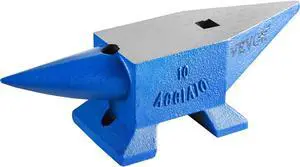 VEVOR 22lb Blacksmith Anvil Steel Anvil 10kg Solid Heat Treated Round Horn Metal Work