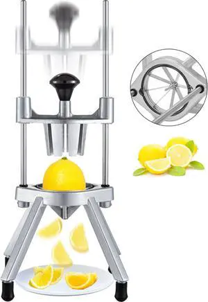 VEVOR Lime Slicer Wedger Cutter 8 Section Fruit Vegetable Lemon Slicer Food Chopper