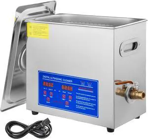 VEVOR Ultrasonic Cleaner 6L Digital Cleaning Equipment Industry Heated w/ Timer