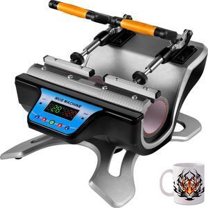 VEVOR 2in 1 Mug Heat Press 11oz Digital Sublimation Transfer For Diy Coffee Cup 280w