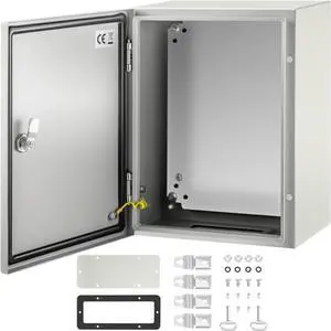 VEVOR Steel Electrical Box Electrical Enclosure Box 16x12x8'' Carbon Steel Ip65