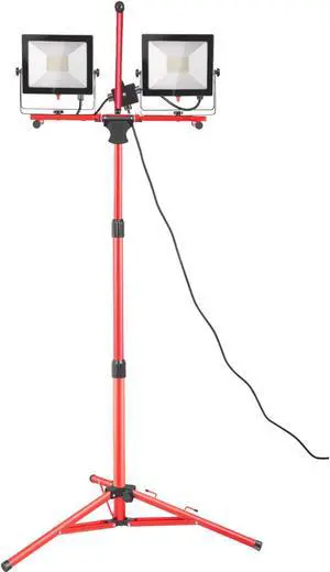 VEVOR Dual-head Led Work Light 20000 Lumen Led Work Light With Tripod 27.6-68.1"