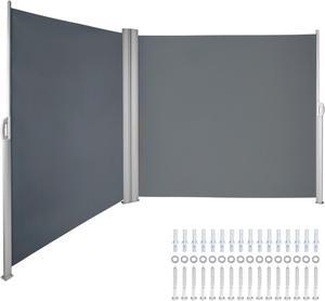 VEVOR Retractable Side Awning Patio Screen Retractable Fence 63x236inch Privacy Screen