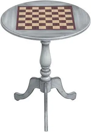 Butler Specialty Company, Colbert 22" Round Pedestal Game Table, Gray Butler Specialty Company, Colbert 22" Round Pedestal Game Table, Gray