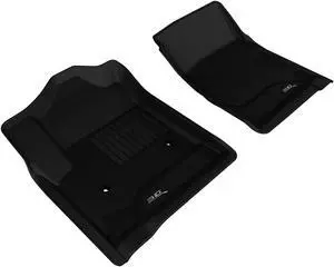 3D MAXpider CHEVROLET SILVERADO 1500 / 2500HD / 3500HD REGULAR CAB / GMC SIERRA 1500 / 2500HD / 3500HD REGULAR CAB 2014-2018 KAGU BLACK R1 (2 PCS)