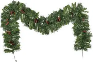 Vickerman 9' X 12" Cheyenne Garland 30Cones 240T - A800911