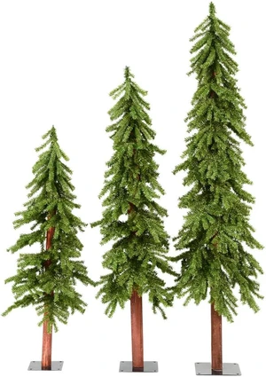 Vickerman 4' 5' 6' Natural Alpine Tree Set 1469T - A805183 Vickerman 4' 5' 6' Natural Alpine Tree Set 1469T - A805183