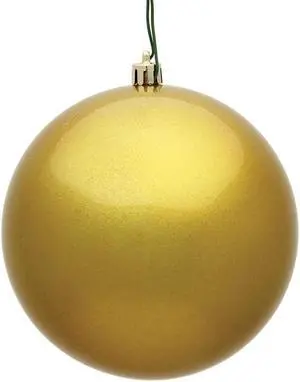 Vickerman 4" Gold Candy Ball UV Drilled 6/Bag - N591008DCV