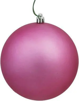 Vickerman 6" Mauve Matte Ball UV Drilled 4/Bg - N591545DMV Vickerman 6" Mauve Matte Ball UV Drilled 4/Bg - N591545DMV
