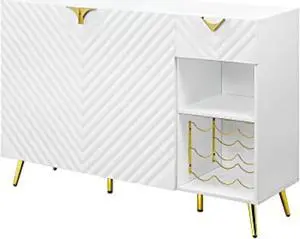 DN01260 - Server, White High Gloss Finish - Gaines