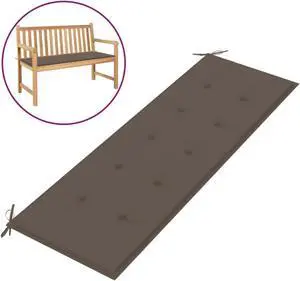 vidaXL Garden Bench Cushion Taupe 150x50x4 cm Oxford Fabric