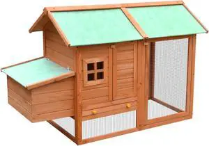 vidaXL Chicken Cage Solid Pine & Fir Wood 66.9"x31.9"x43.3" vidaXL Chicken Cage Solid Pine & Fir Wood 66.9"x31.9"x43.3"