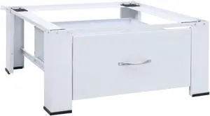 vidaXL Washing Machine Pedestal with Drawer White