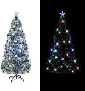 vidaXL Pre-lit Christmas Tree with Stand Xmas Tree Decoration 220 Branches