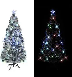 vidaXL Artificial Christmas Tree with Stand/LED 82.7" 280 Branches