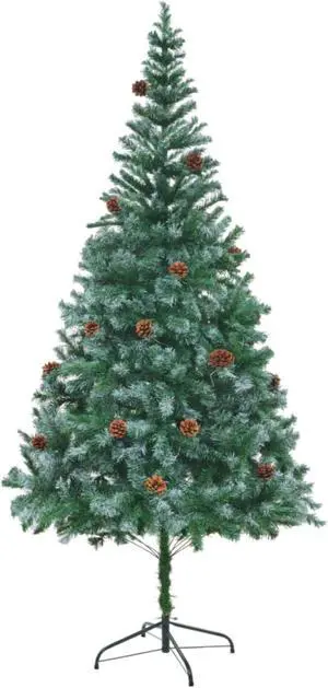 vidaXL Artificial Christmas Tree with Pinecones 82.7"