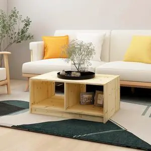 vidaXL Coffee Table 29.5"x19.7"x13.2" Solid Firwood