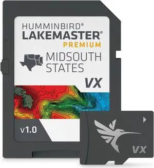 Humminbird Lakemaster VX Premium Mid-South States microSD