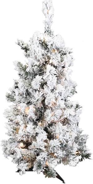 Vickerman 36" x 24" Flocked Alaskan Dura-Lit 100CL - A806341