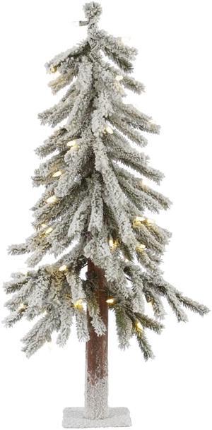Vickerman 2' x 14" Flocked Alpine 72T 50WmWht LED - A807421LED