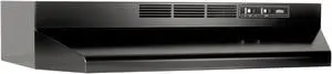 Broan Nutone Black Non-Ducted Range Hood Black