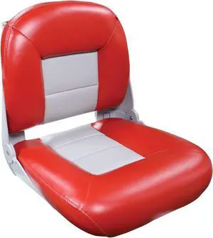 Tempress 61165 Navistyle Low-Back Boat Seat - Red/Gray