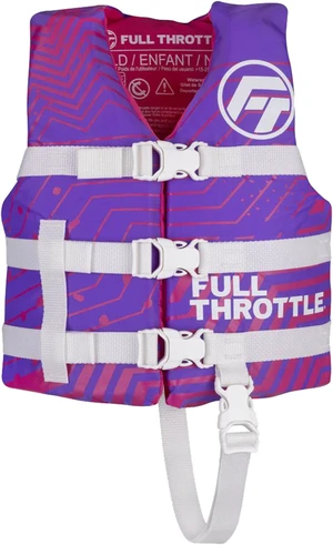 Full Throttle 112200-600-001-22 Child Nylon Life Jacket - Purple Full Throttle 112200-600-001-22 Child Nylon Life Jacket - Purple