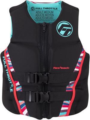 Full Throttle 142500-105-810-22 Women's Rapid-Dry Flex-Back Life Jacket - X-Small, Pink