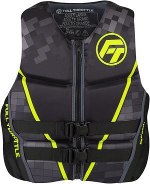 Full Throttle 142500-400-030-22 Men's Rapid-Dry Flex-Back Life Jacket - Medium, Green