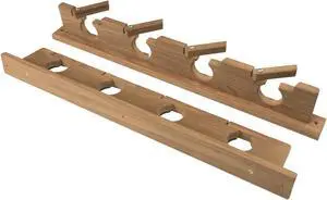 Whitecap 60620 Teak Lock-In 4 Rod Storage Rack