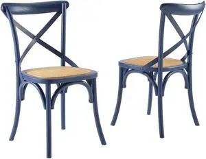 Gear Dining Side Chair Set of 2 Midnight Blue