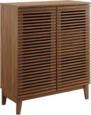 Render Bar Cabinet Walnut