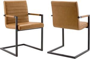 Savoy Vegan Leather Dining Chairs - Set of 2