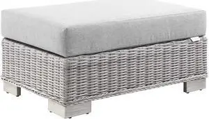 Conway Outdoor Patio Wicker Rattan Ottoman