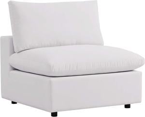 Commix Overstuffed Outdoor Patio Armless Chair
