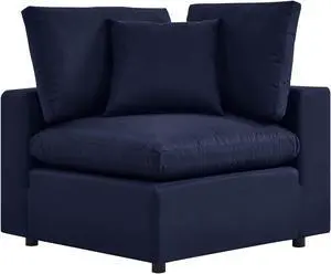 Commix Overstuffed Outdoor Patio Corner Chair