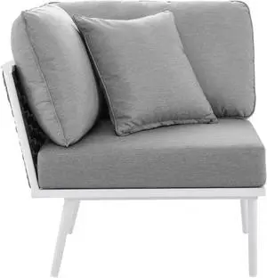 Stance Outdoor Patio Aluminum Corner Chair Stance Outdoor Patio Aluminum Corner Chair