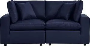 Commix Overstuffed Outdoor Patio Loveseat Commix Overstuffed Outdoor Patio Loveseat